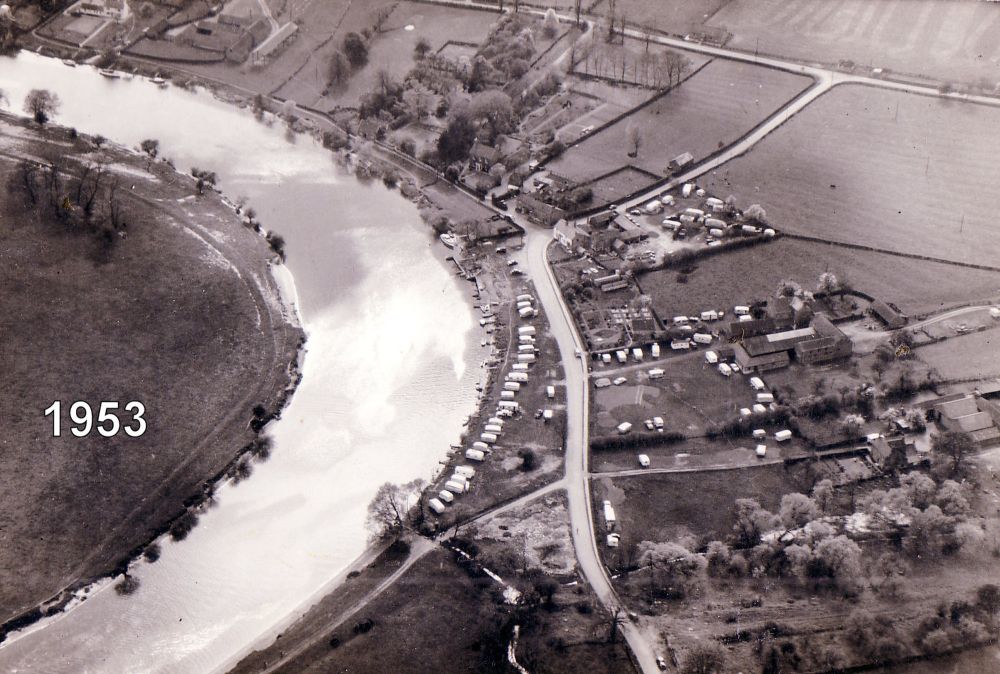 Aerial photo of Acaster Malbis around Ship Inn