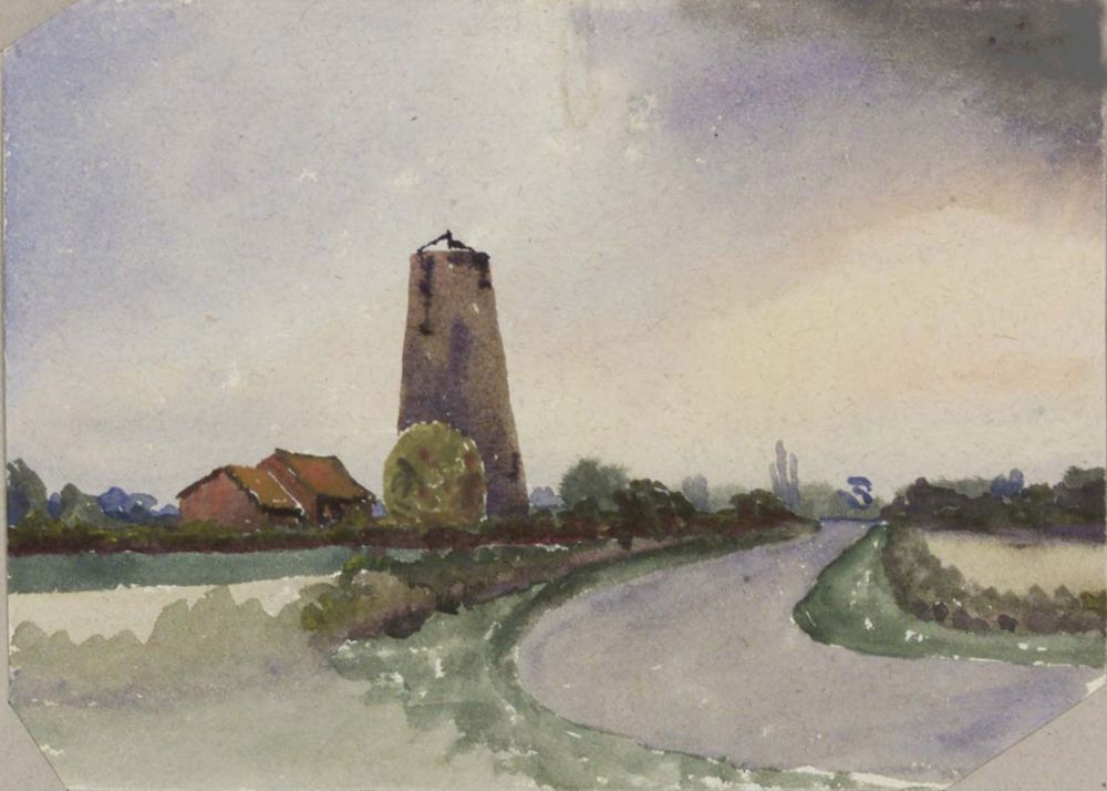 Watercolour of Appleton Mill by Karl Wood