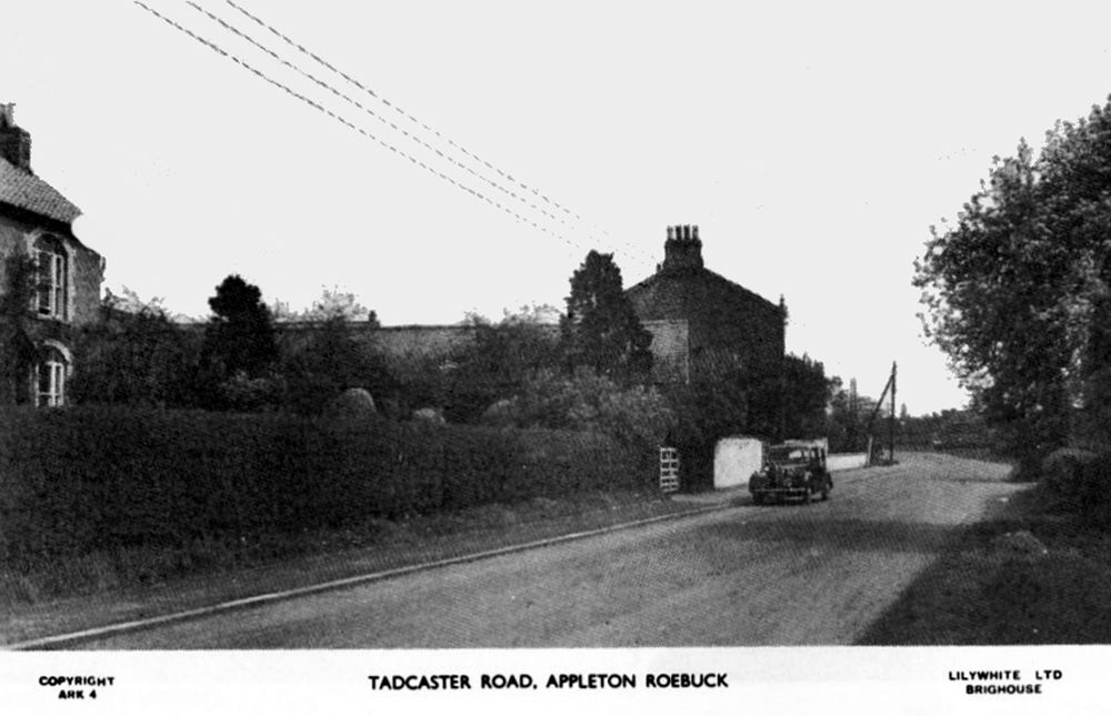 Appleton Roebuck: road to Tadcaster (postcard)