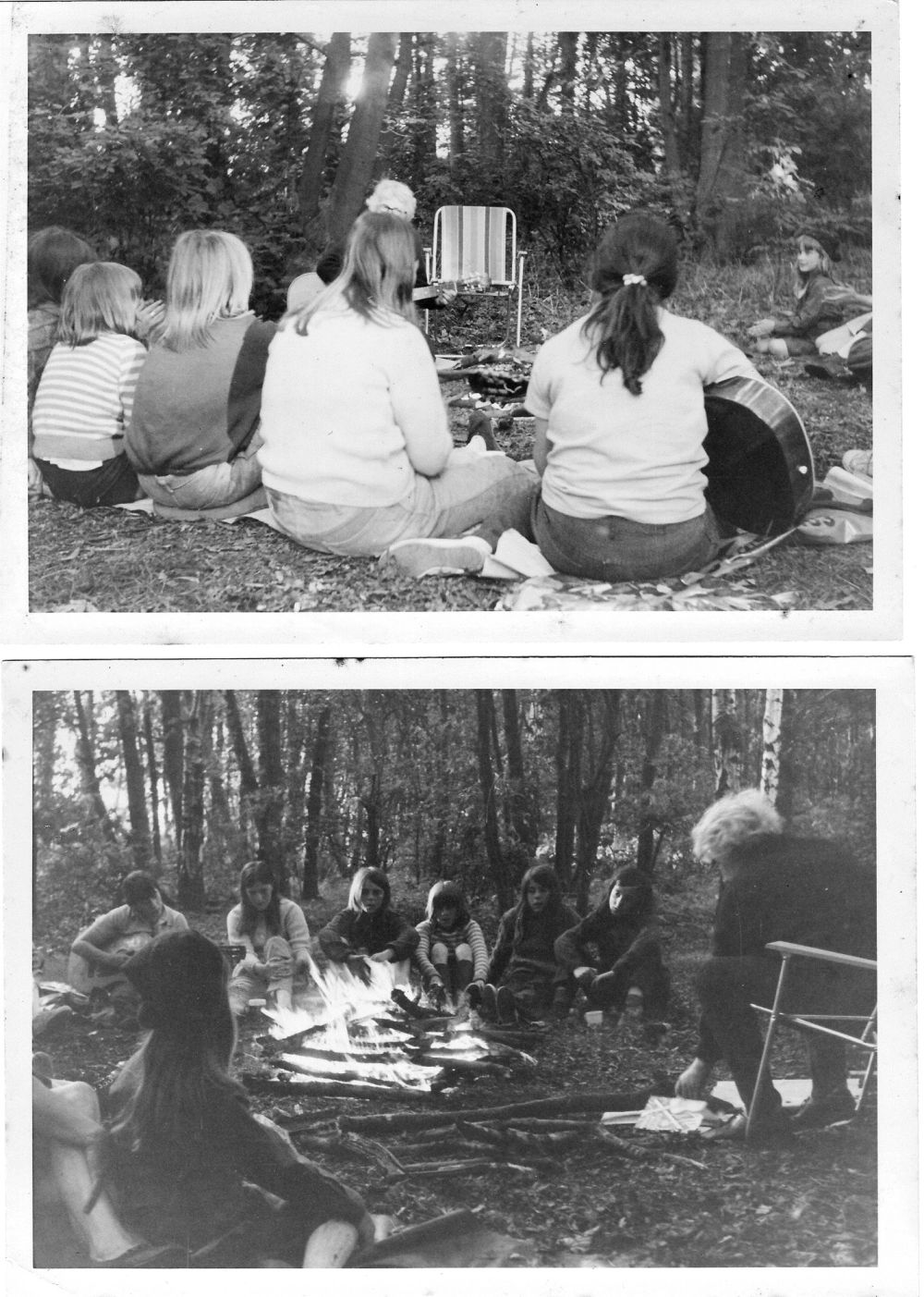 Brownies camp fire, Nun Appleton