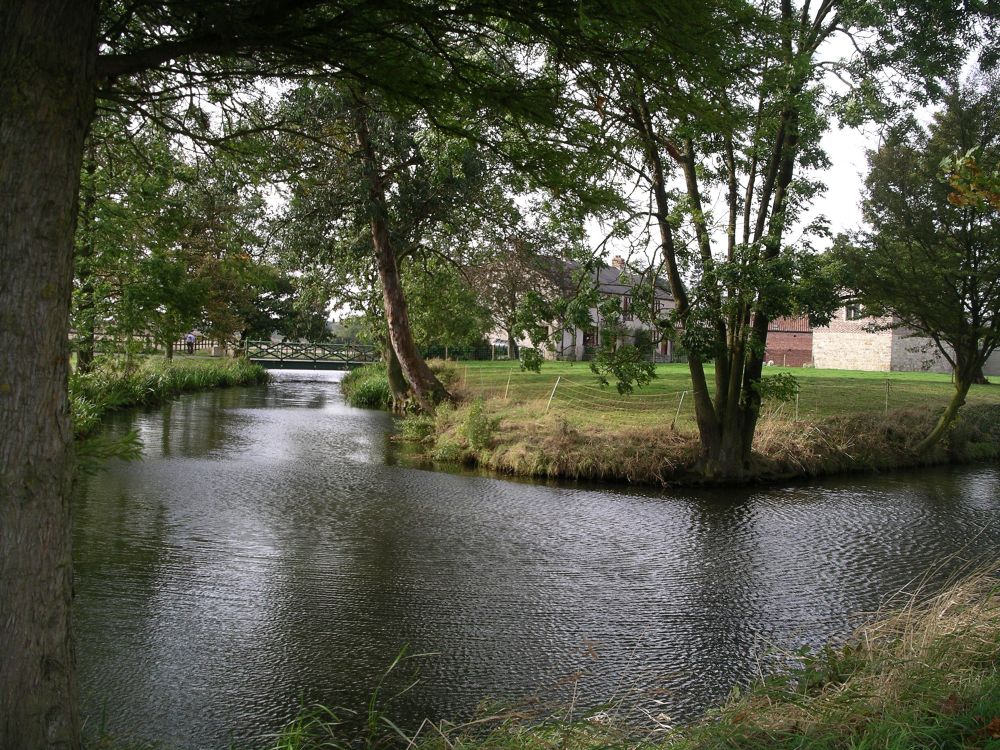 Woolas Hall Farm moat