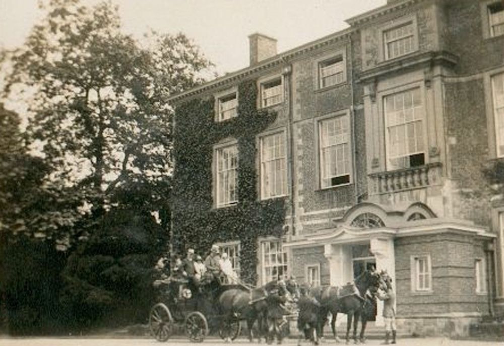 Nun Appleton Hall - stagecoach outside north door