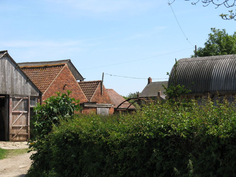 River Farm Acaster Selby with Hilltop Farm behind