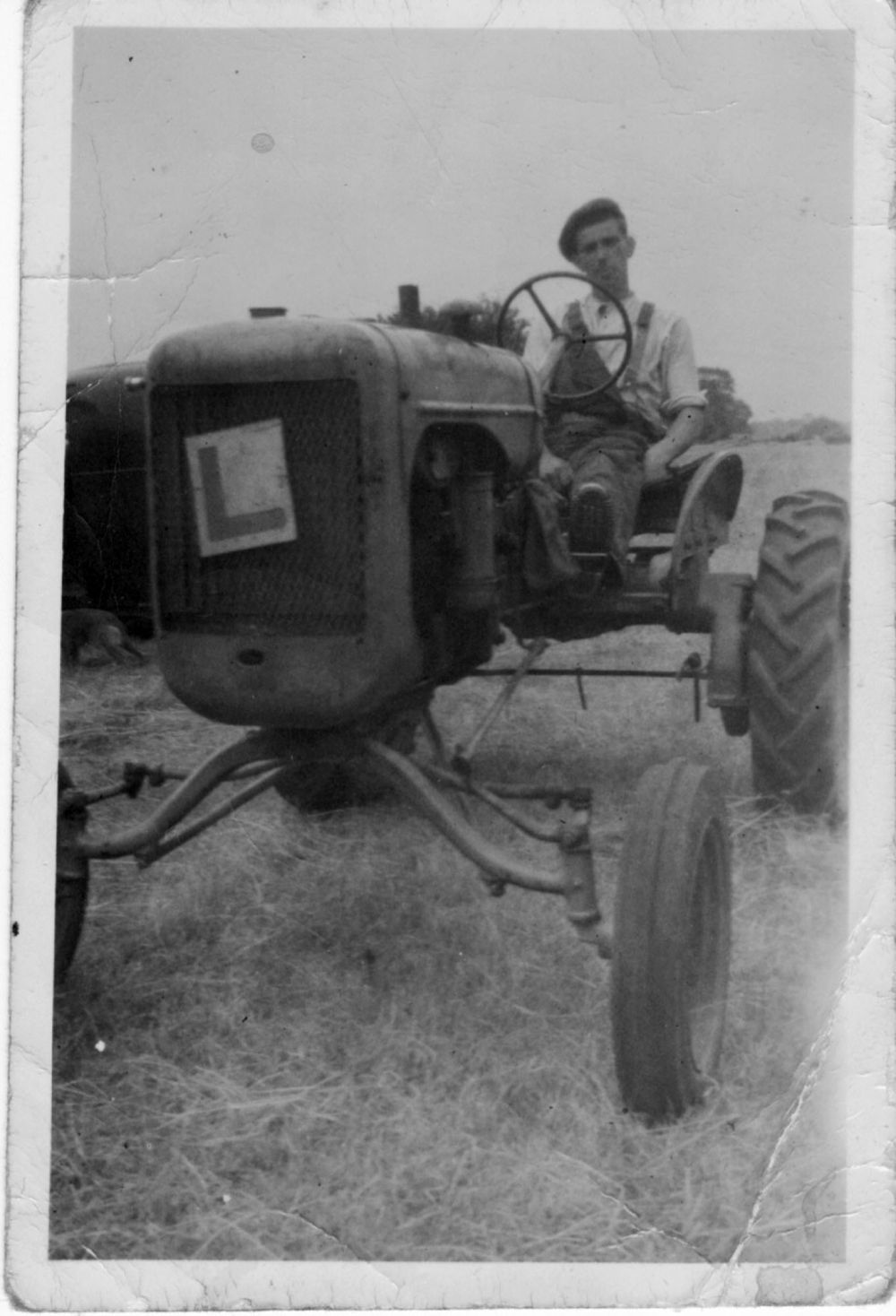 N Ellis on tractor