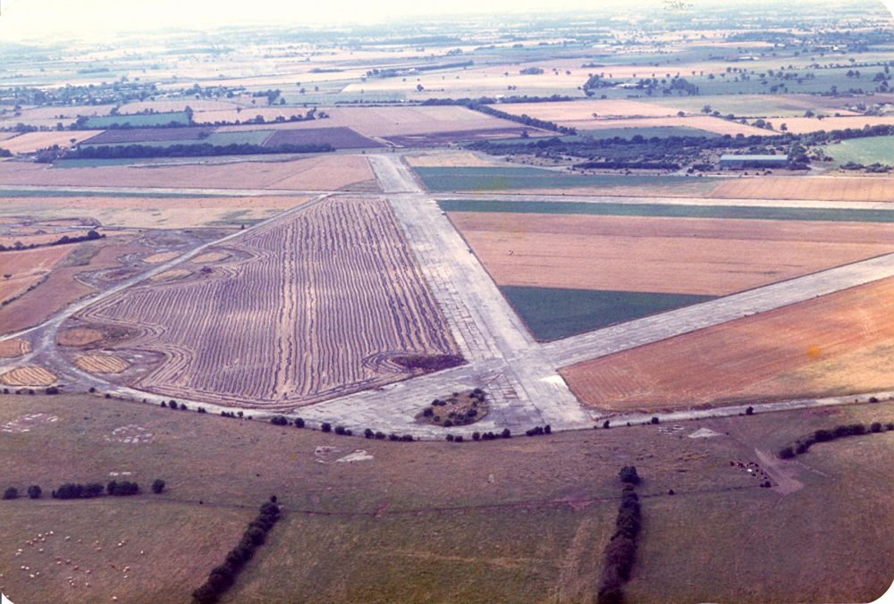 Acaster Airfield aerial view