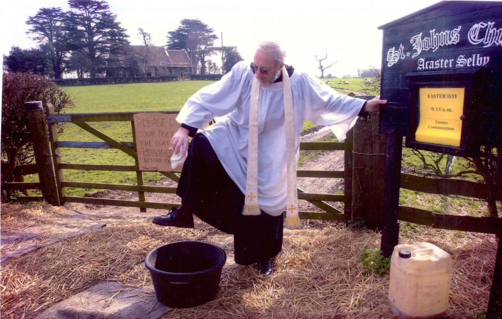 Rev John Roden during foot & mouth