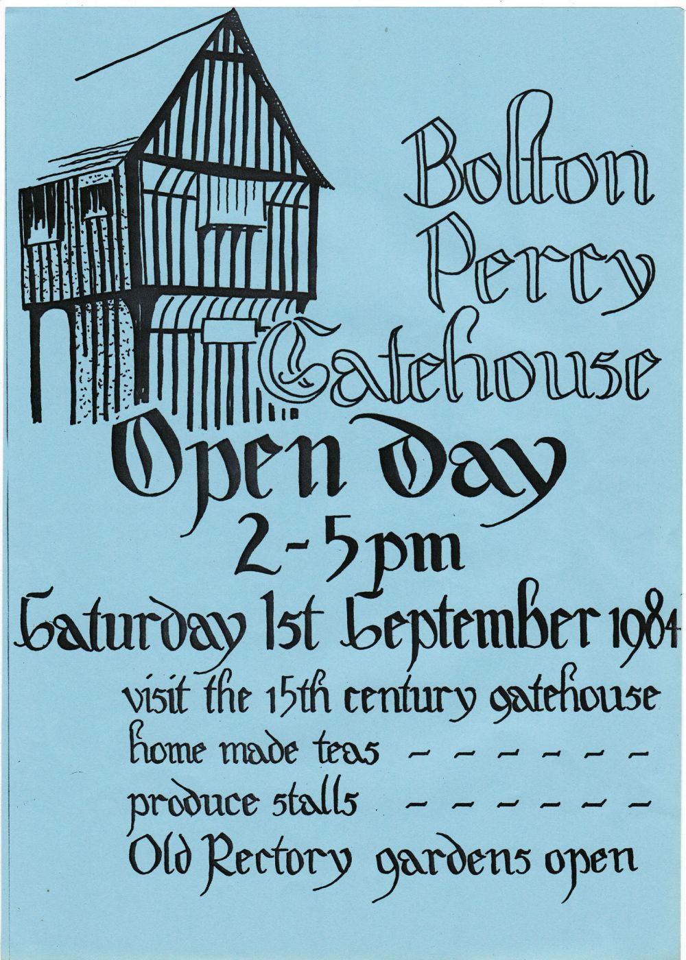 Gatehouse Open Day poster