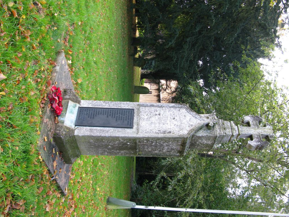 War memorial in Bolton Percy churchyard