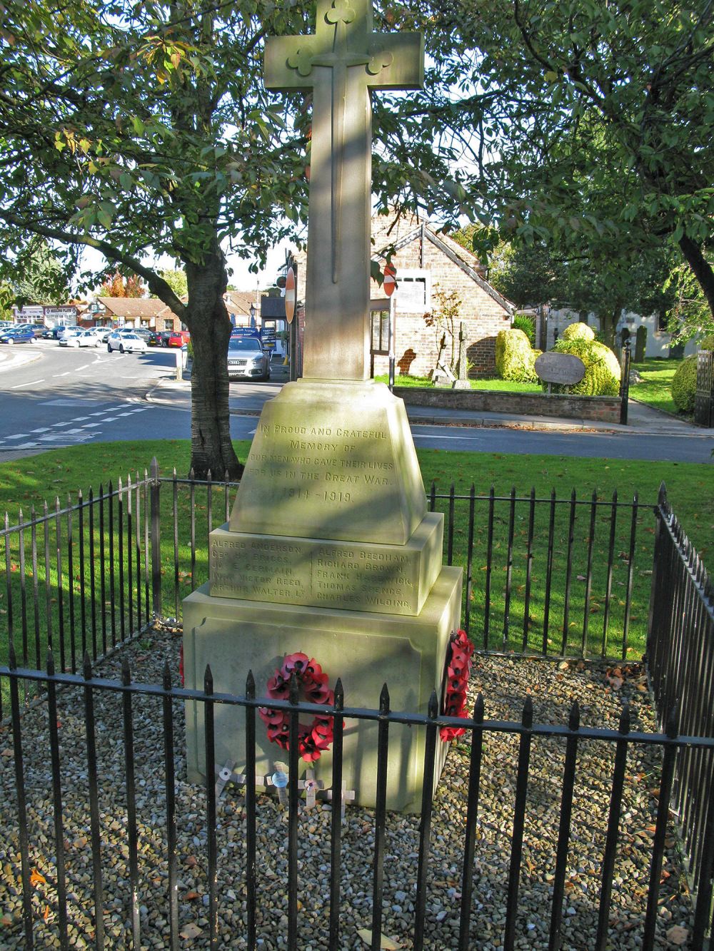 Copmanthorpe war memorial S face