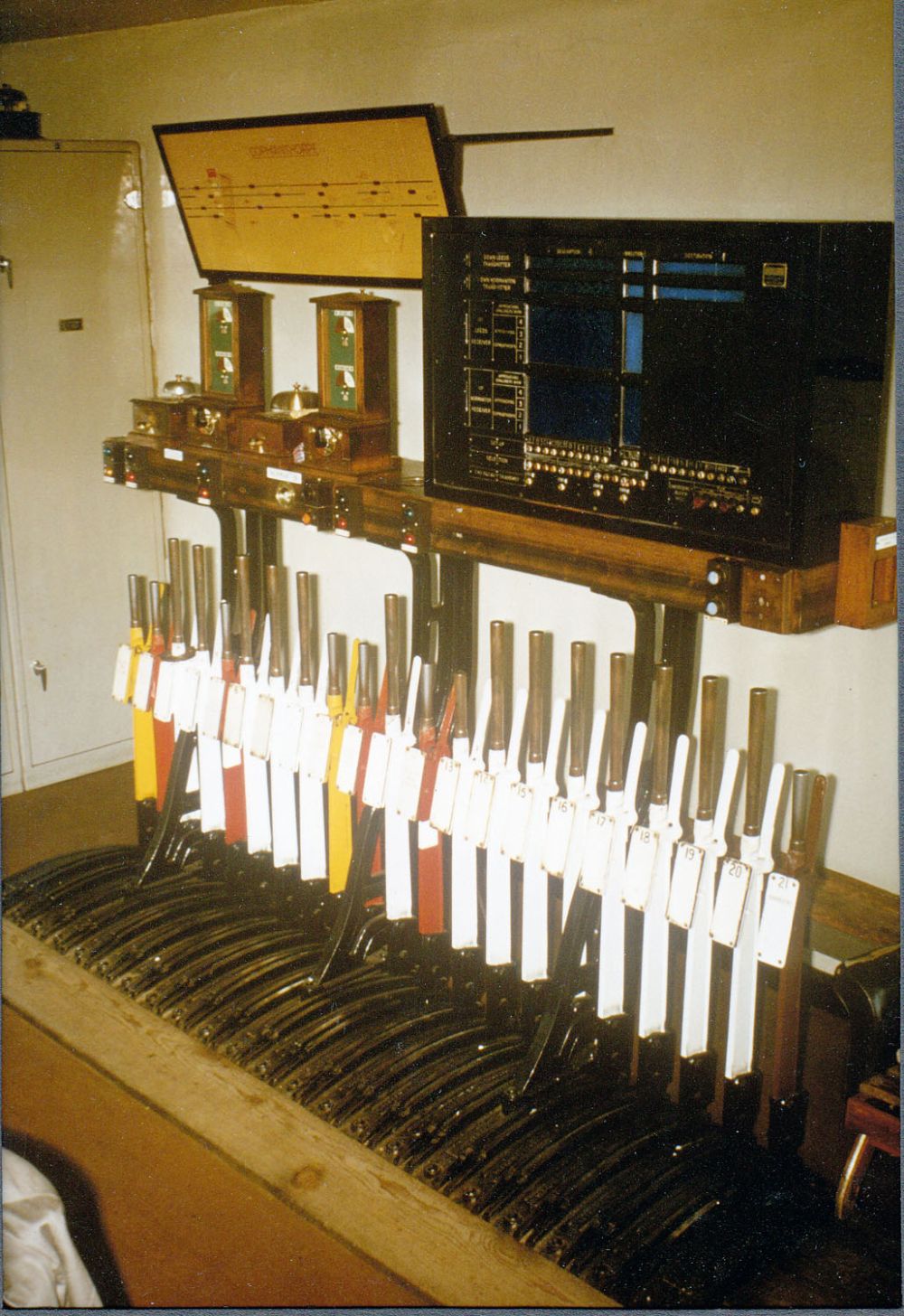 Inside 1950 Copmanthorpe Signal Box