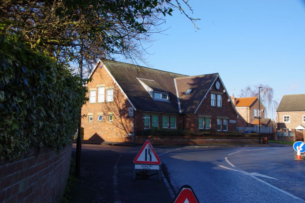 Doctor's surgery, rebuilt on site of old school