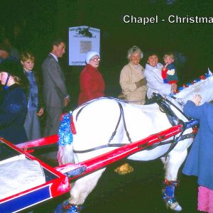 Father Christmas visiting Acaster Malbis