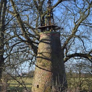 Wind pump on river bank at Acaster Malbis, opp Naburn