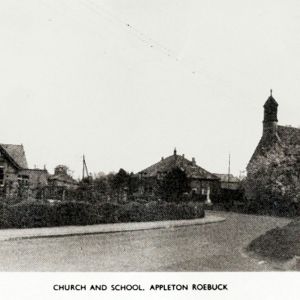 Church and school (postcard)