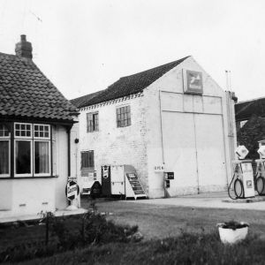 Bridge service station: the first pumps