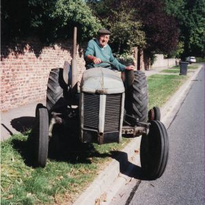 Eric Grayson on tractor