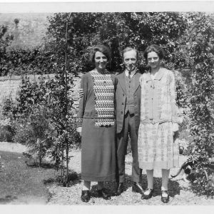 Varley Family in garden at Southfield