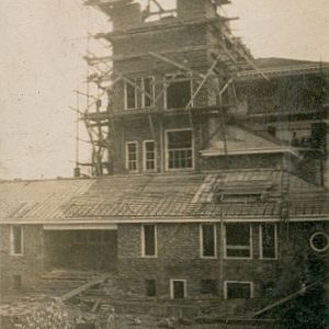 Nun Appleton Hall - construction of water tower 