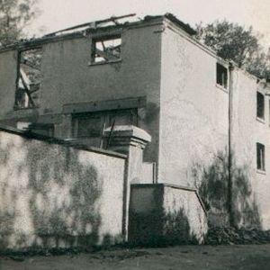 Nun Appleton Hall - 'Rec room' (later theatre) after major fire