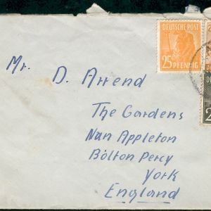 Envelope of letter to the Arrands from 'Josef'