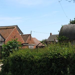 River Farm Acaster Selby with Hilltop Farm behind