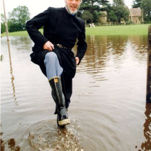 Rev John Roden in floods