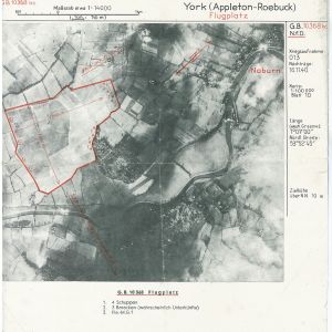 German aerial photo of Acaster airfield