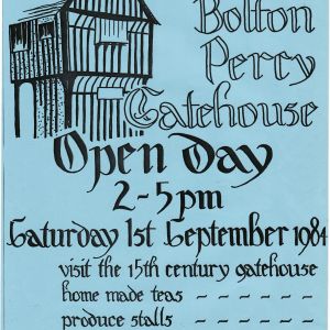 Gatehouse Open Day poster