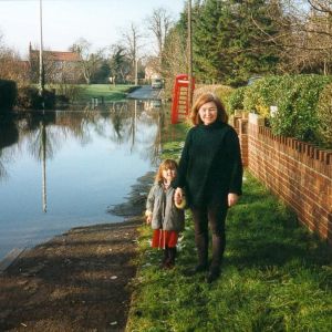 Floods in Main Street, Bolton Percy