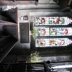 War memorial inside Bolton Percy church