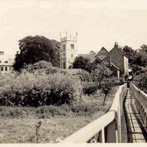 View of Bolton Perecy church from bridge