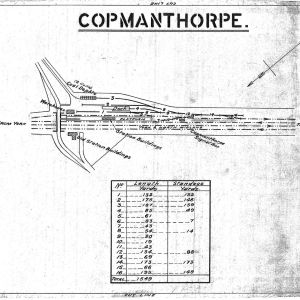 Copmanthorpe Sation and sidings diagram