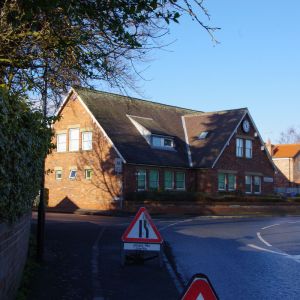 Doctor's surgery, rebuilt on site of old school