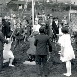 Maypole Dancing on village green